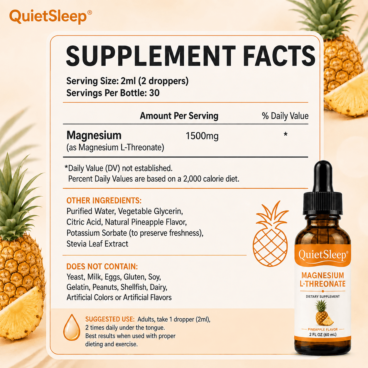 QuietSleep® Magnesium L-Threonate Drops