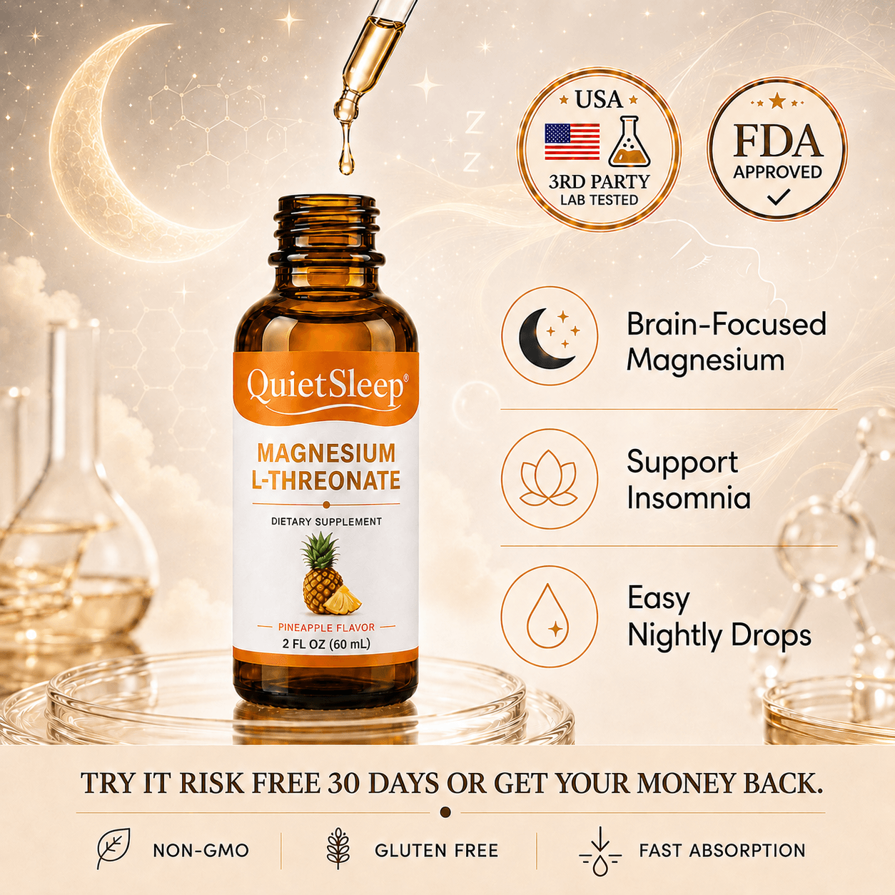 QuietSleep® Magnesium L-Threonate Drops