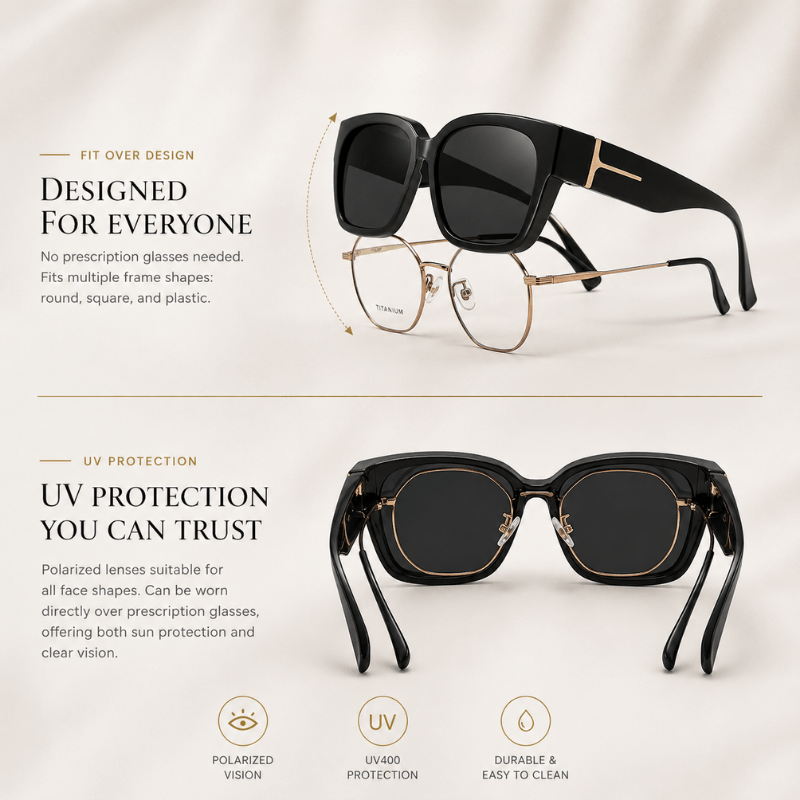 Riviera Fit-Over Sunglasses by Jenavenue