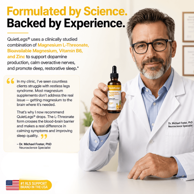 QuietLegs® Magnesium L-Threonate Drops
