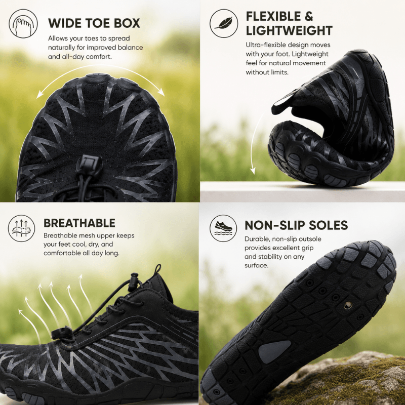 Jenavenue® Copper Pro – Everyday Barefoot Sneakers