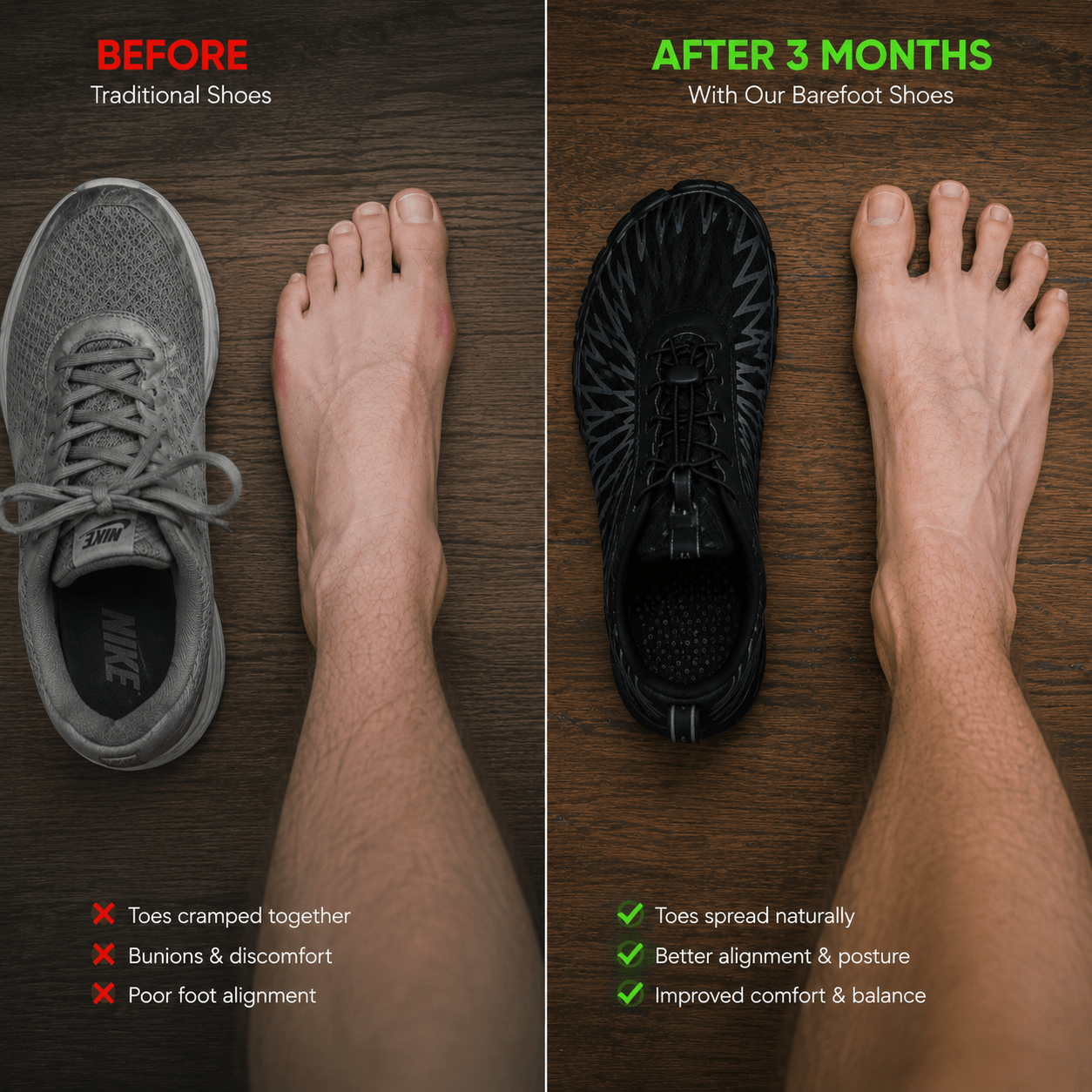 Jenavenue® Copper Pro – Everyday Barefoot Sneakers
