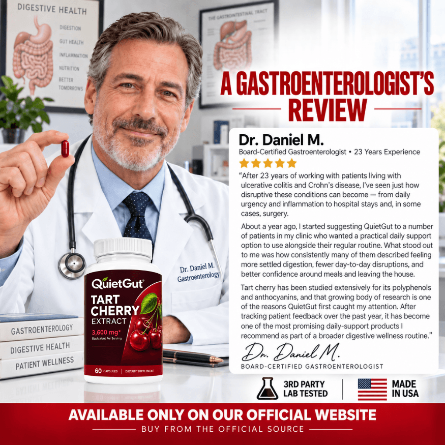 QuietGut® – Tart Cherry Whole-Gut Support Formula